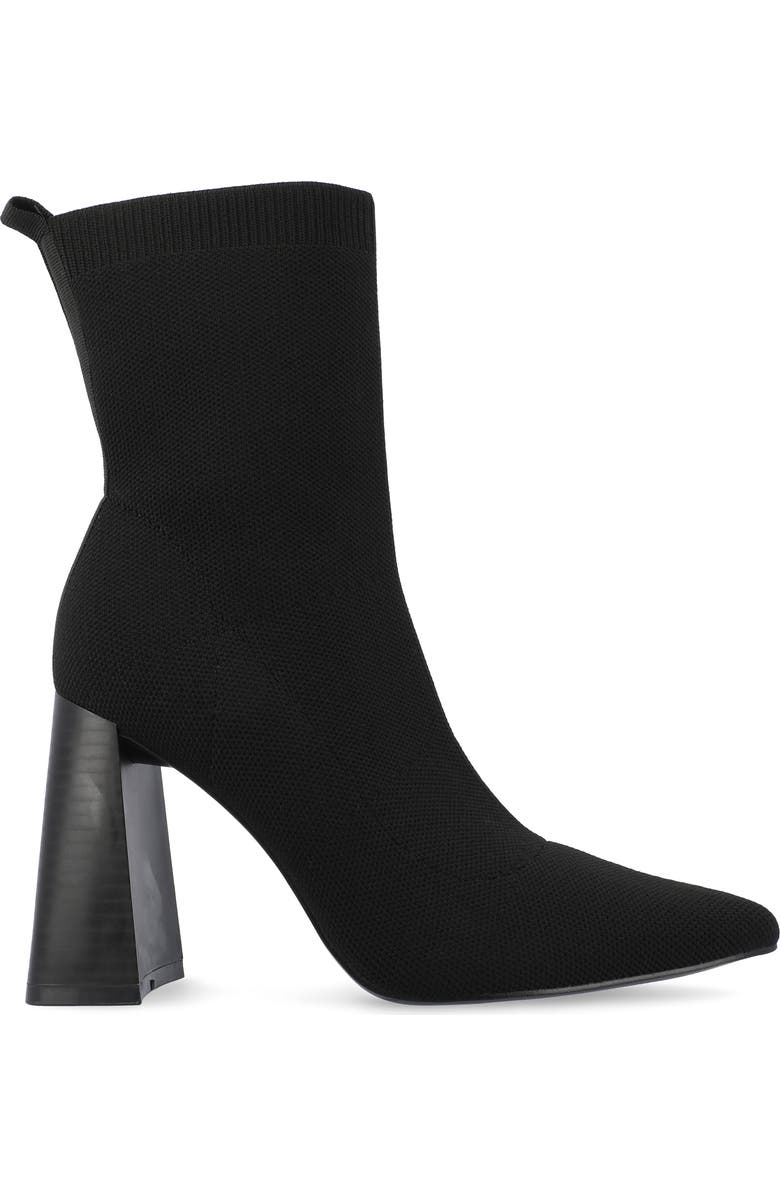 Journee Collection Noralinn Bootie, Alternate, color, Black