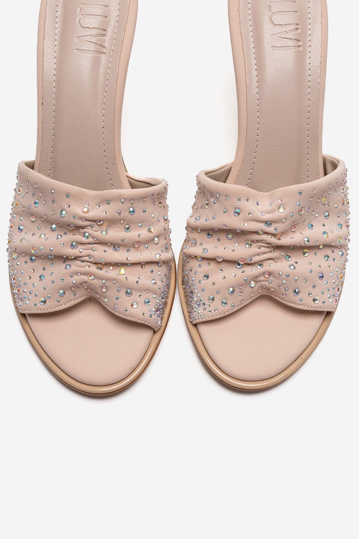 Karina Stiletto Mule, Alternate, color, Beige