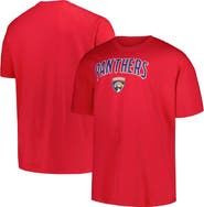 PROFILE Men's Profile Red Florida Panthers Big & Tall Arch Over Logo T-Shirt