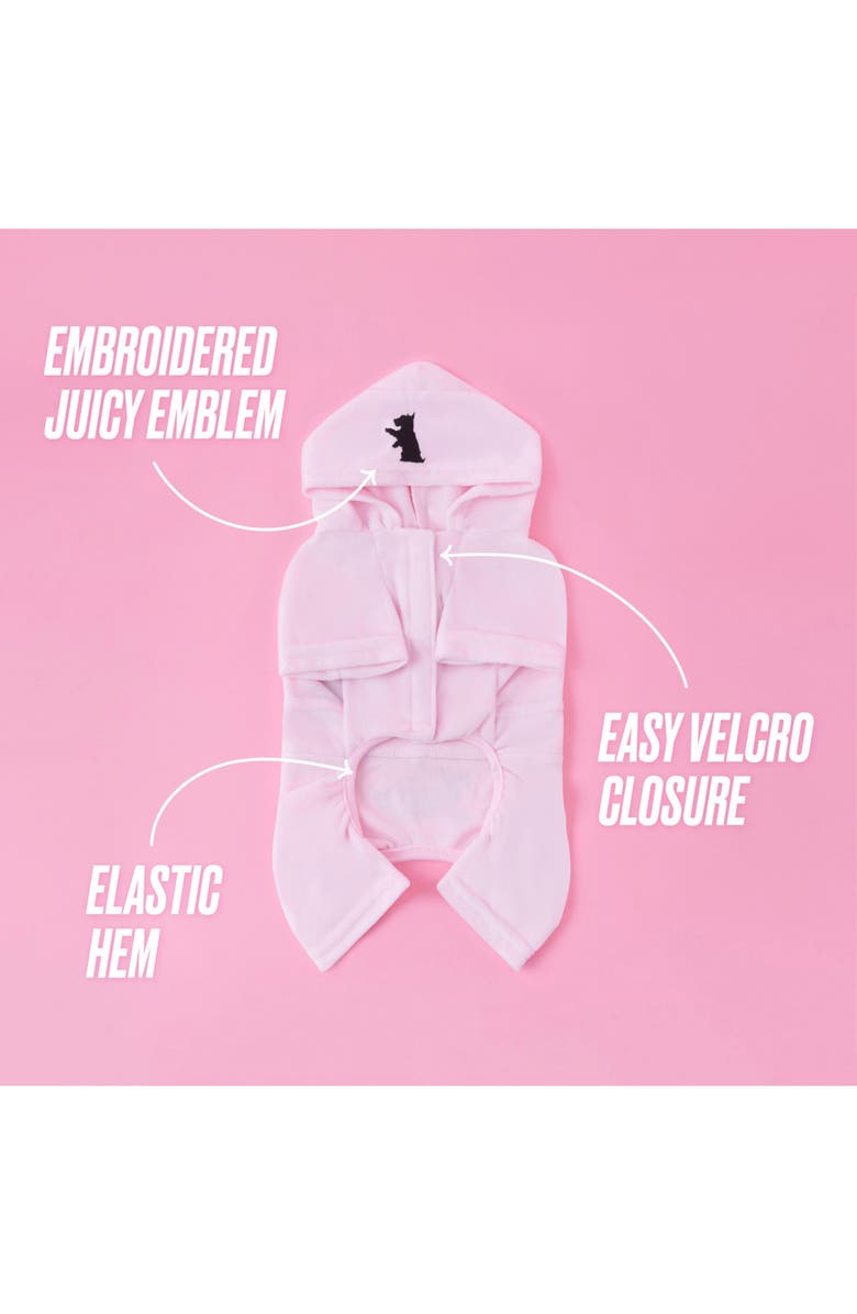 Juicy Couture Velour Dog Tracksuit, Alternate, color, Pink