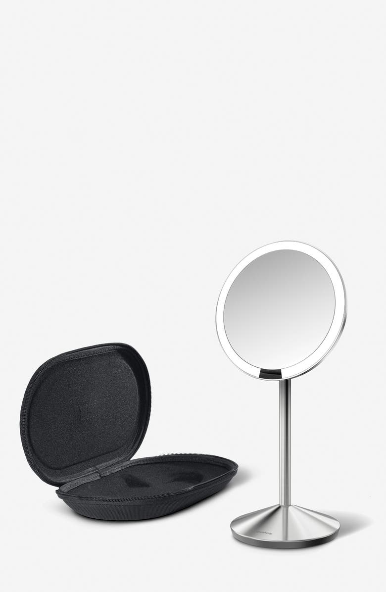 simplehuman 5-Inch Mini Countertop Sensor Makeup Mirror, Alternate, color, Silver