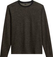 Robert Barakett Emmanuel Long Sleeve Cotton & Wool Crewneck T-Shirt
