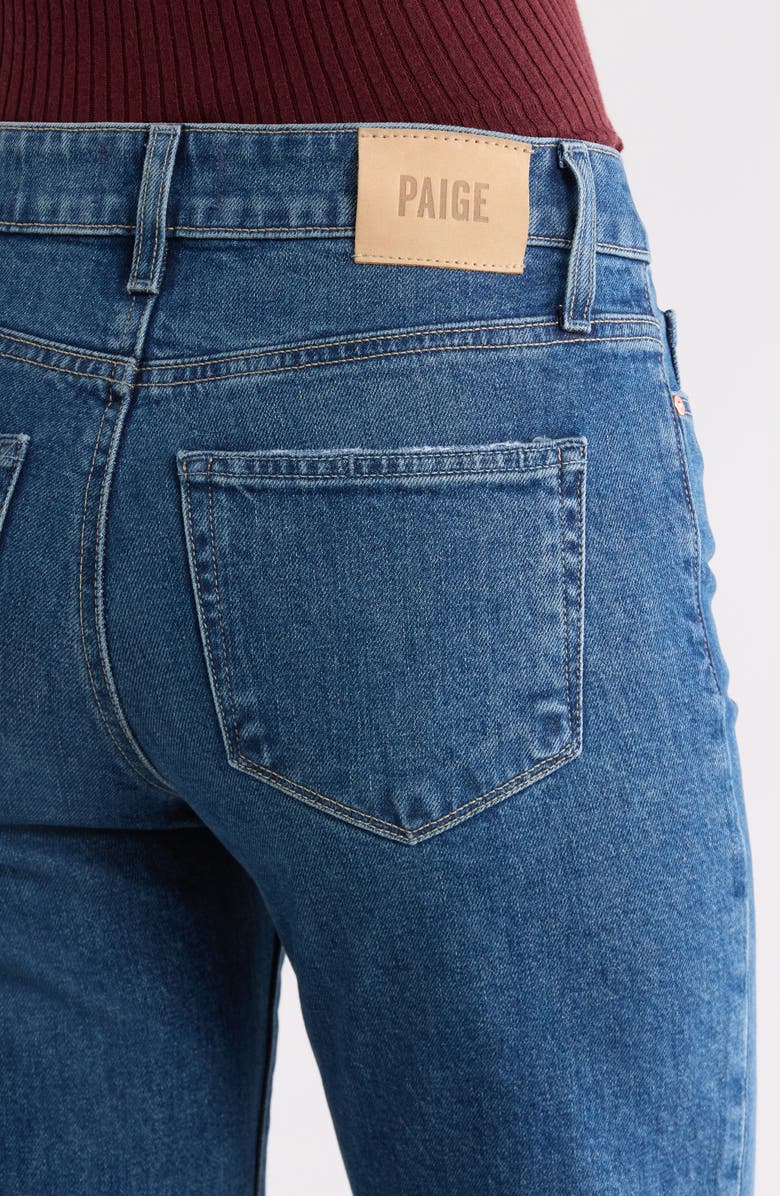 PAIGE Leenah Raw Hem High Waist Ankle Wide Leg Jeans, Alternate, color, Traverse