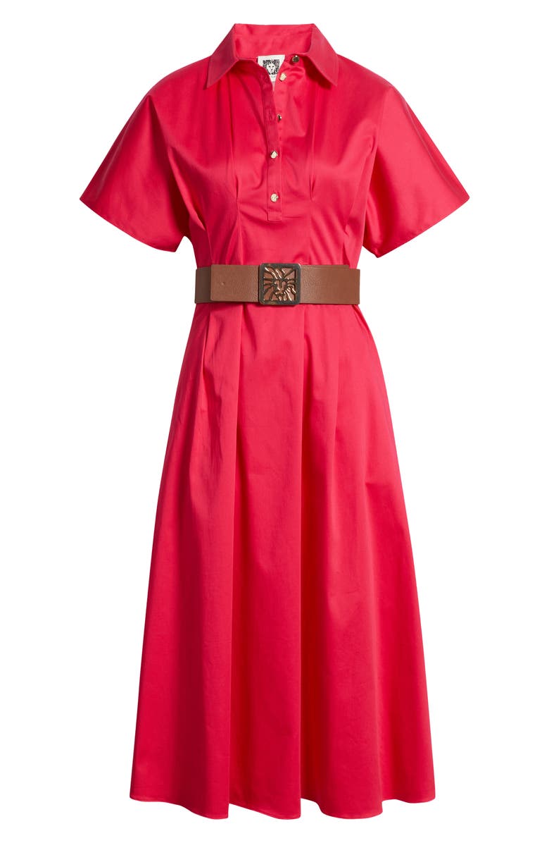 Anne Klein Pleated Shirtdress, Alternate, color,