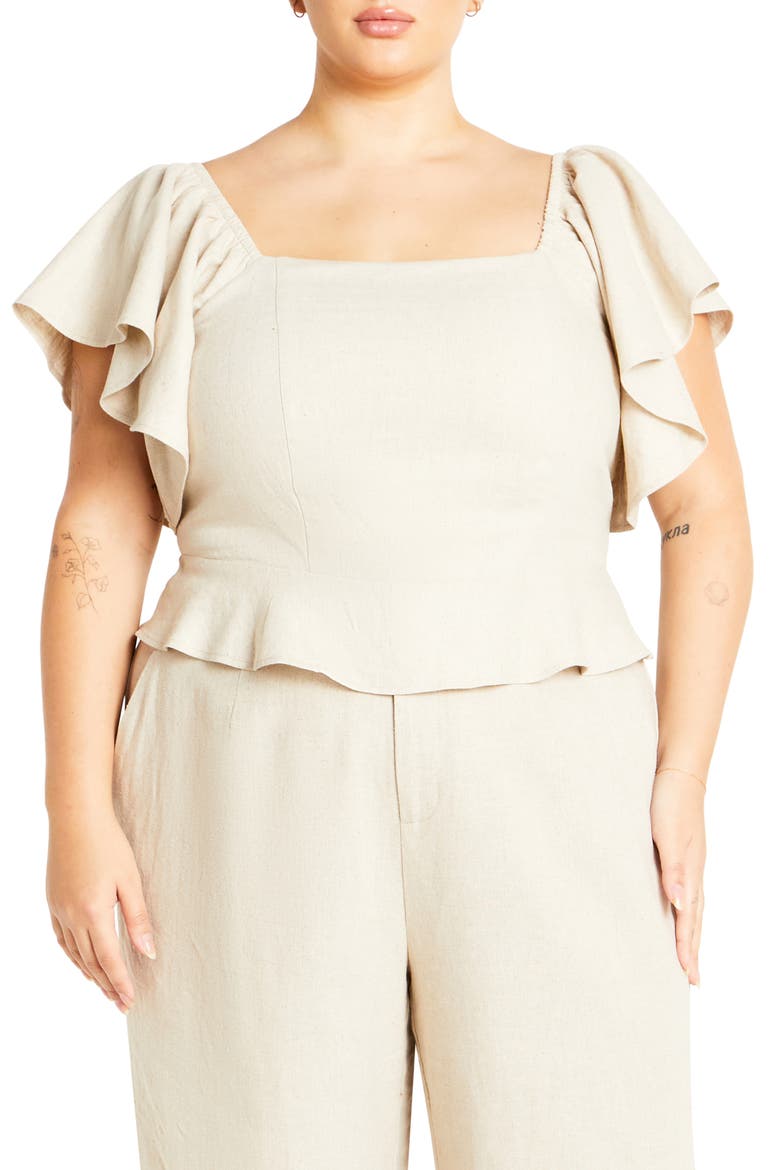 Samara Crop Top, Main, color, STONE