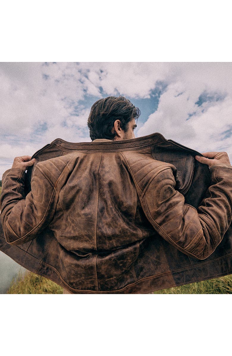 Last Wolf Death Valley Racer Jacket, Alternate, color, Brown