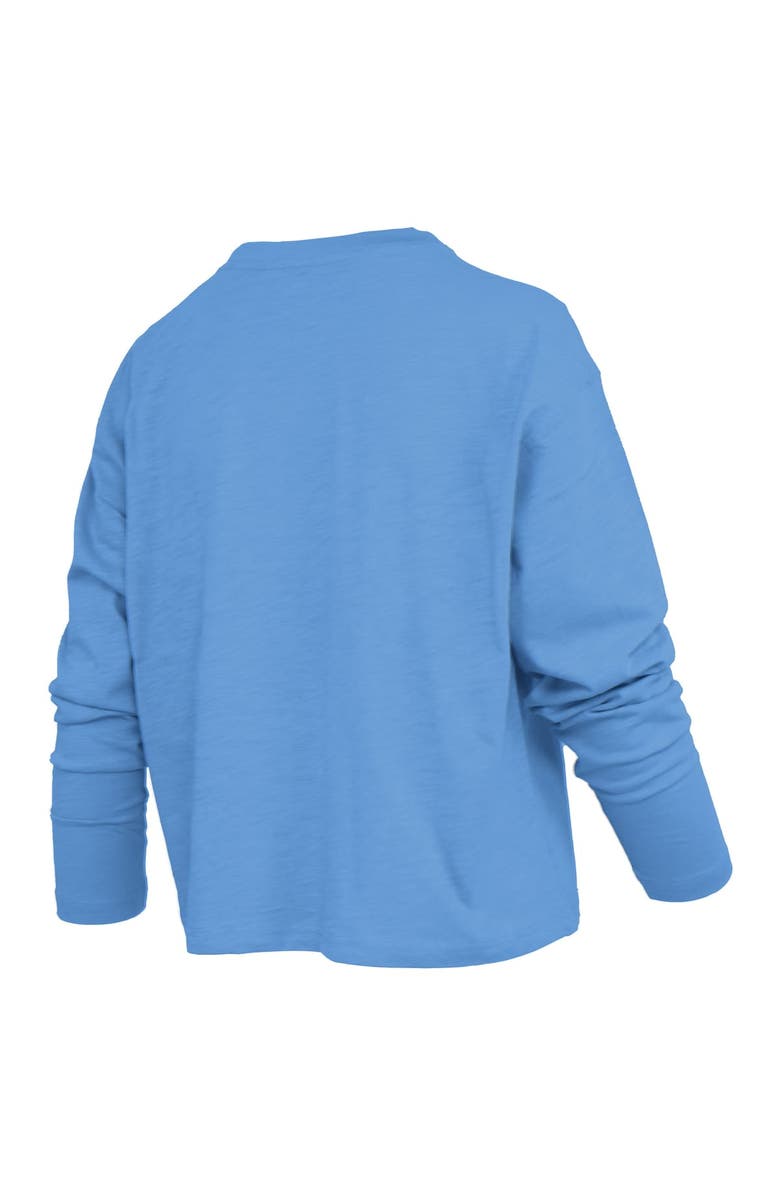 PRESSBOX Women's Pressbox Carolina Blue North Carolina Tar Heels Motley Boxy Waist-Length Long Sleeve T-Shirt, Alternate, color, Light Blue