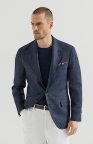 Brunello Cucinelli Prince of Wales deconstructed blazer