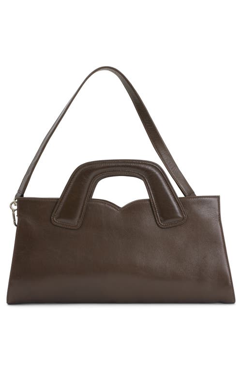 Jeffrey Campbell Lorelai Double Strap Leather Satchel In Khaki