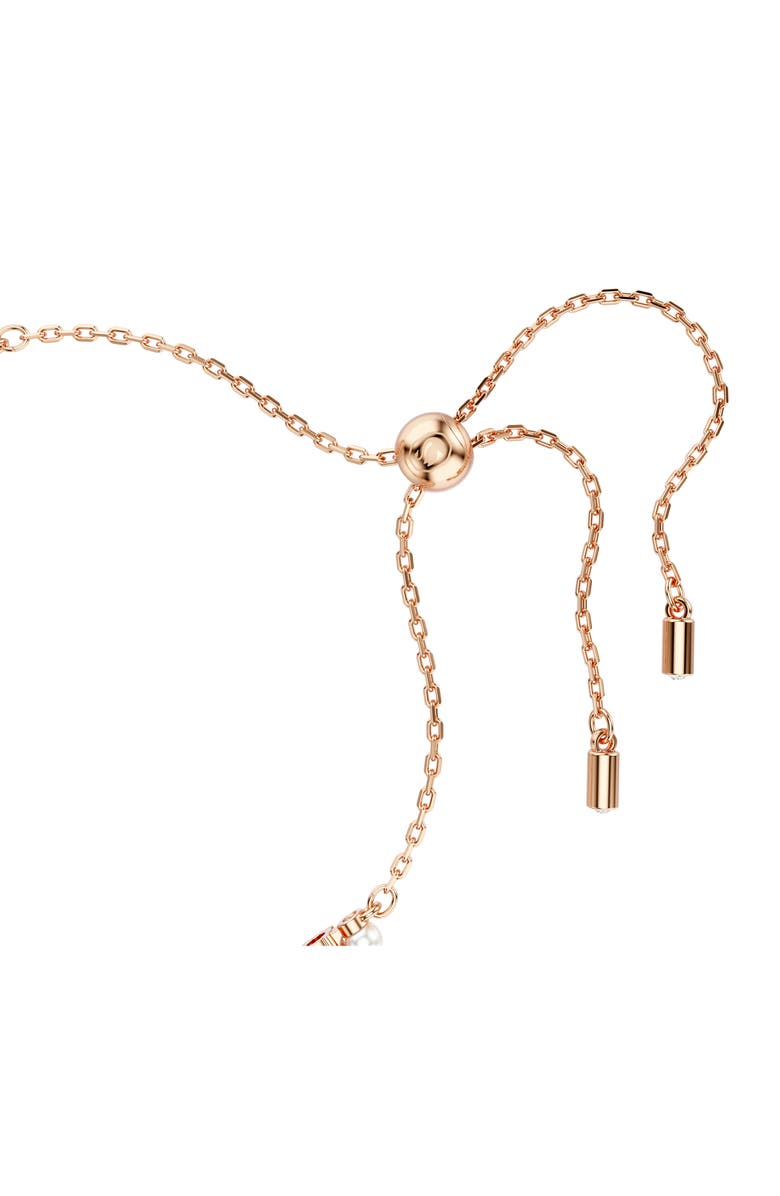 Swarovski Matrix Slider Bracelet, Alternate, color, White/Silver/Rose Gold