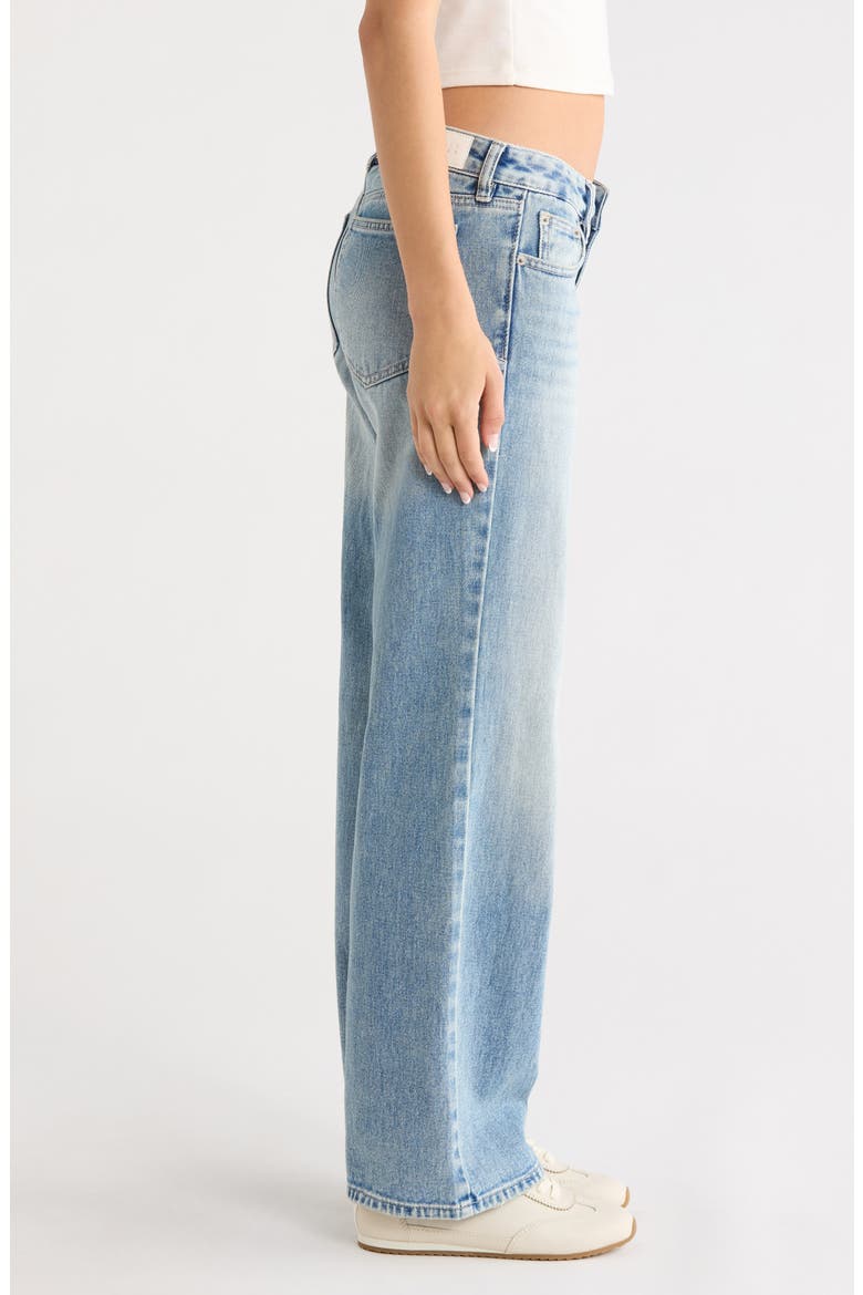 Zoe Low Rise Wide Leg Girlfriend Jeans, Alternate, color, MEDIUM INDIGO