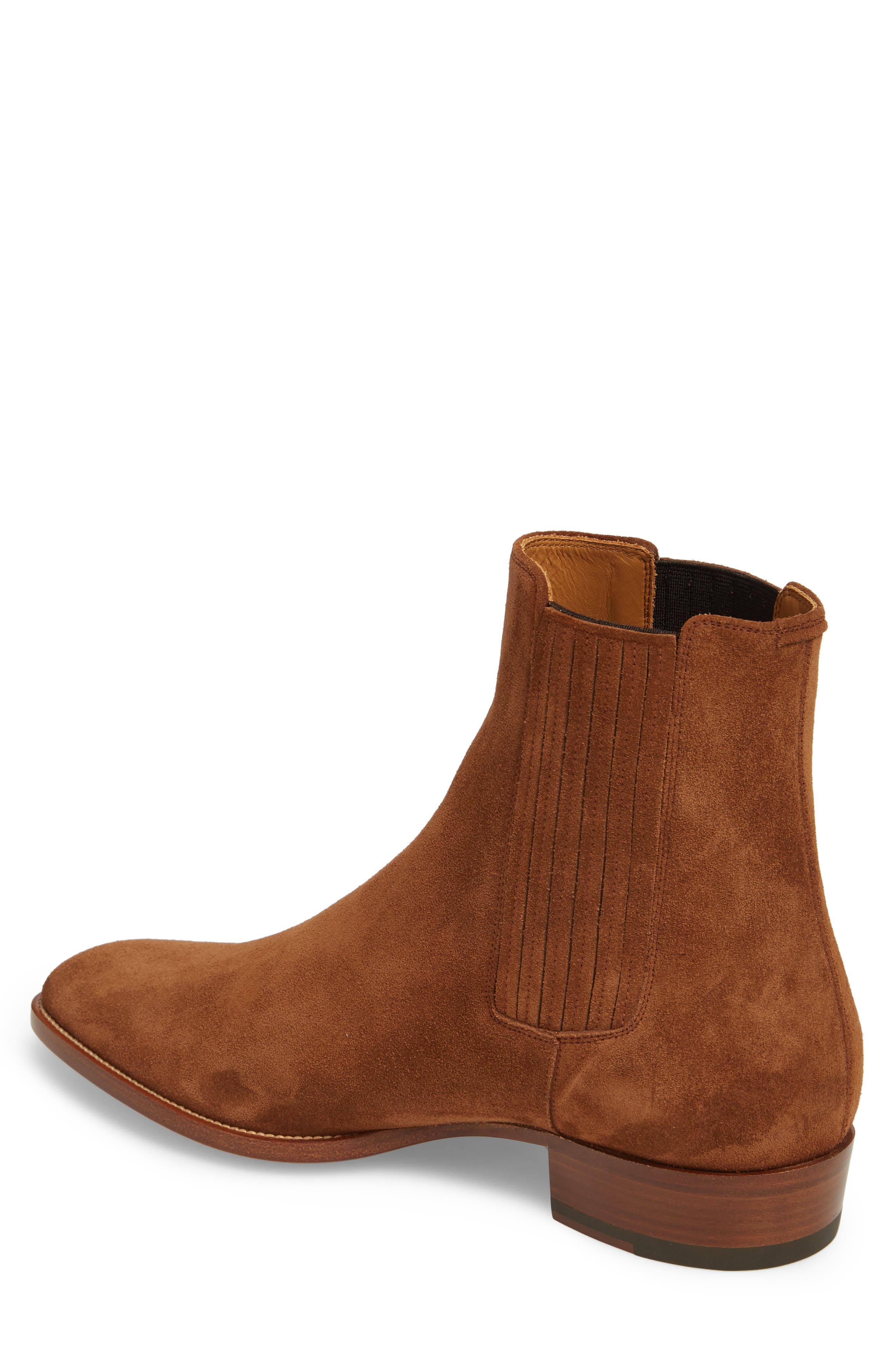 Wyatt Chelsea Boot, Alternate, color, WOOD BROWN