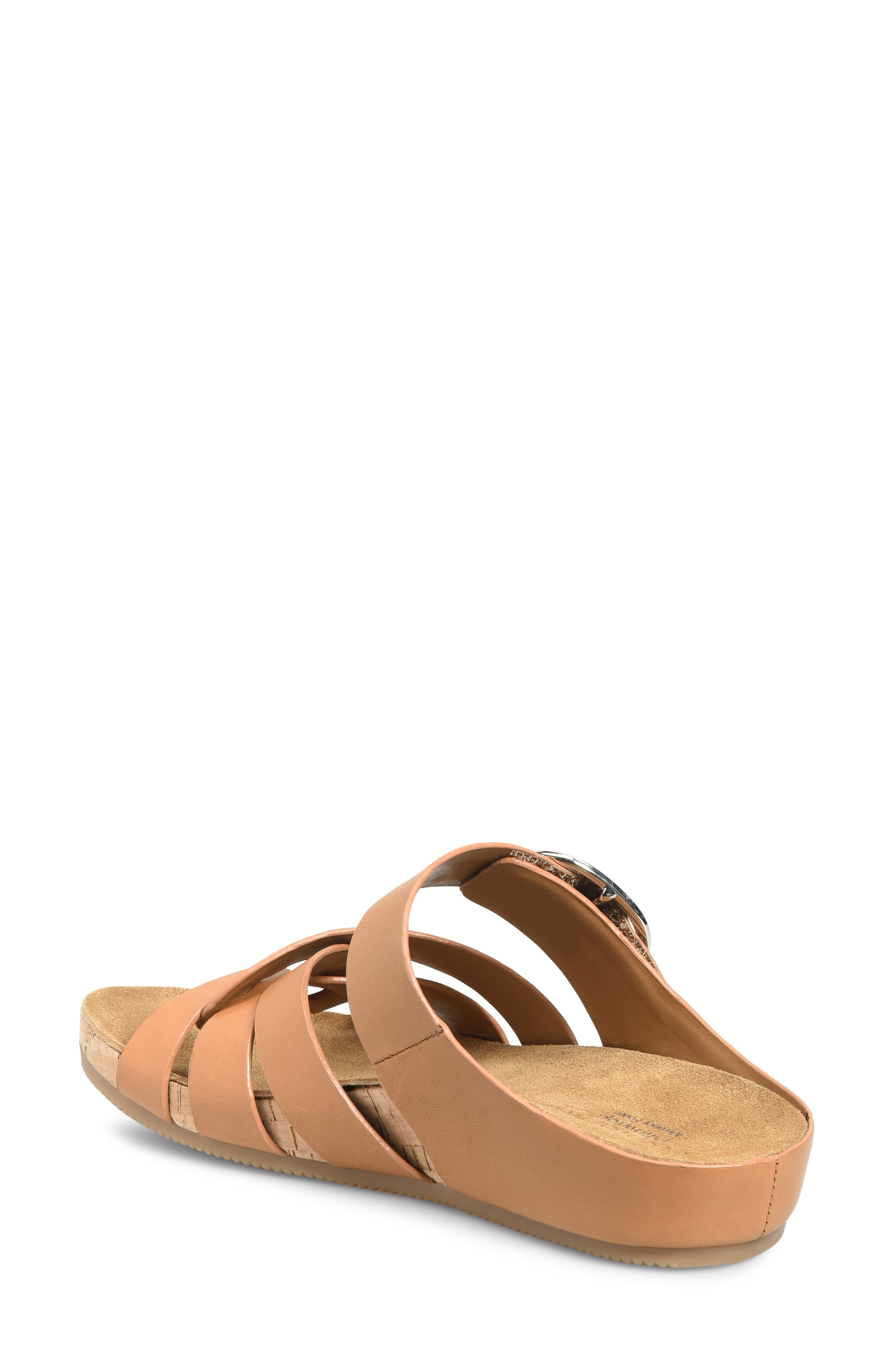 Gianna Platform Wedge Slide Sandal, Alternate, color, LUGGAGE