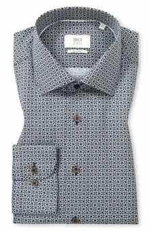 Slim Fit Printed Twill Shirt