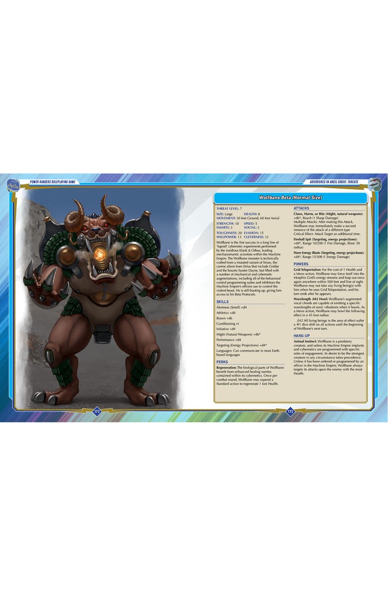 Renegade Game Studios Power Rangers RPG Adventures in Angel Grove Hardcover Adventure Book, Alternate, color, 