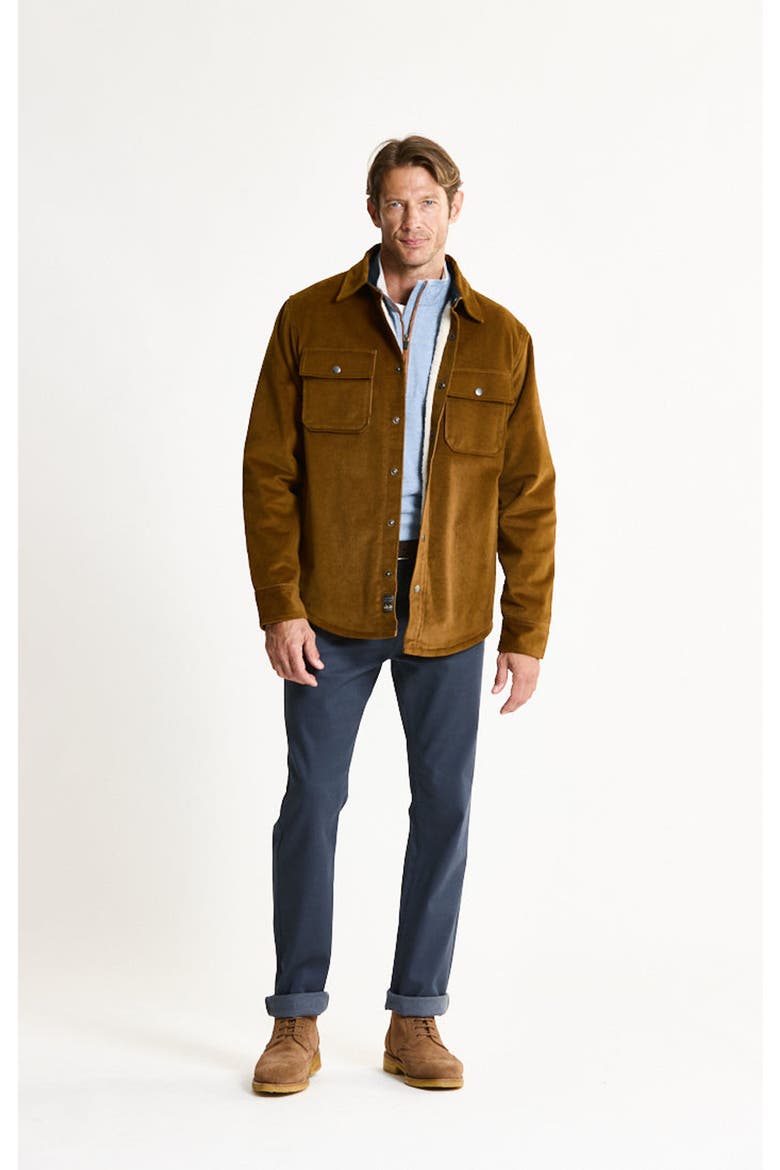 Lined Corduroy Overshirt, Alternate, color, KHAKI