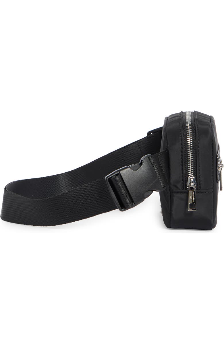 Madden Girl Polyester Belt Bag, Alternate, color, Black
