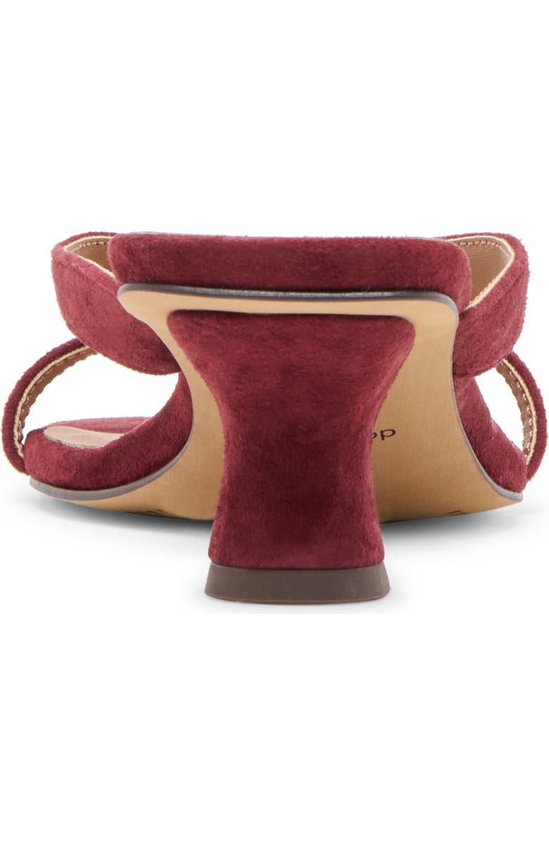 Dolce Vita Brevel Kitten Heel Flip Flop, Alternate, color, Oxblood Suede