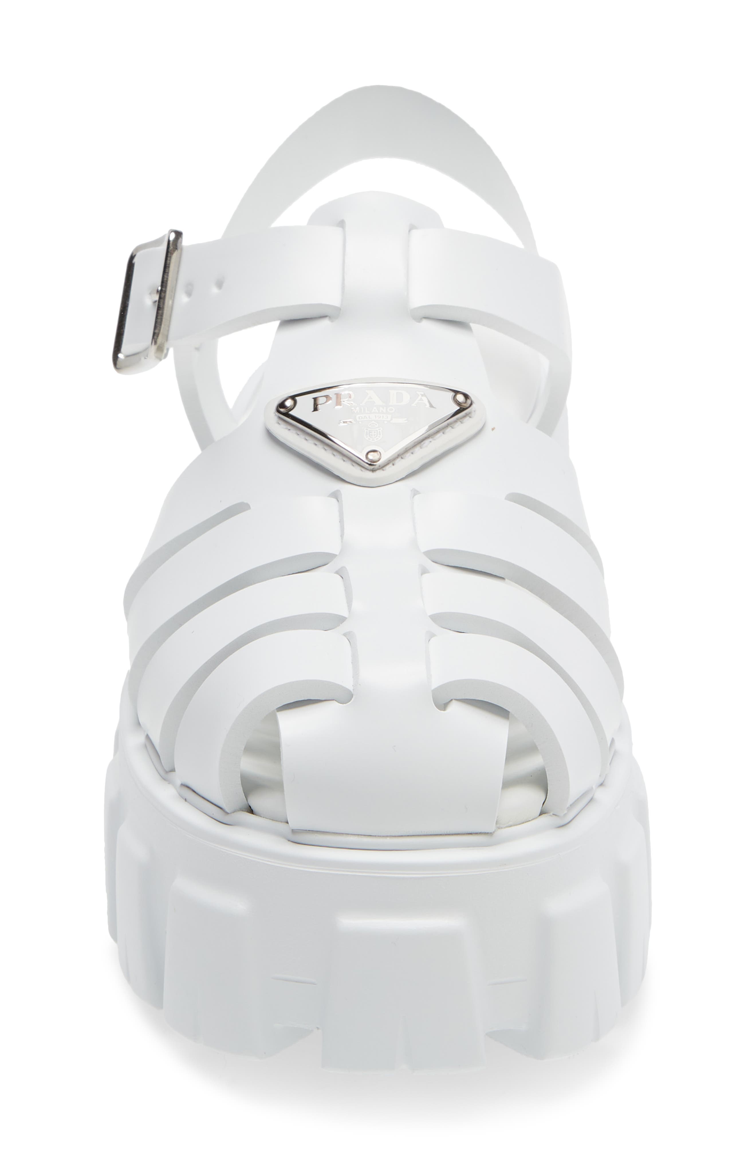 Monolith Platform Fisherman Sandal, Alternate, color, BIANCO