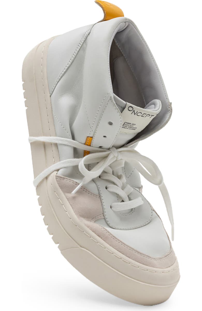 Oncept Los Angeles High Top Sneaker, Alternate, color, White Cloud