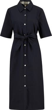 Barbour Sloane Tie Waist Midi Shirtdress
