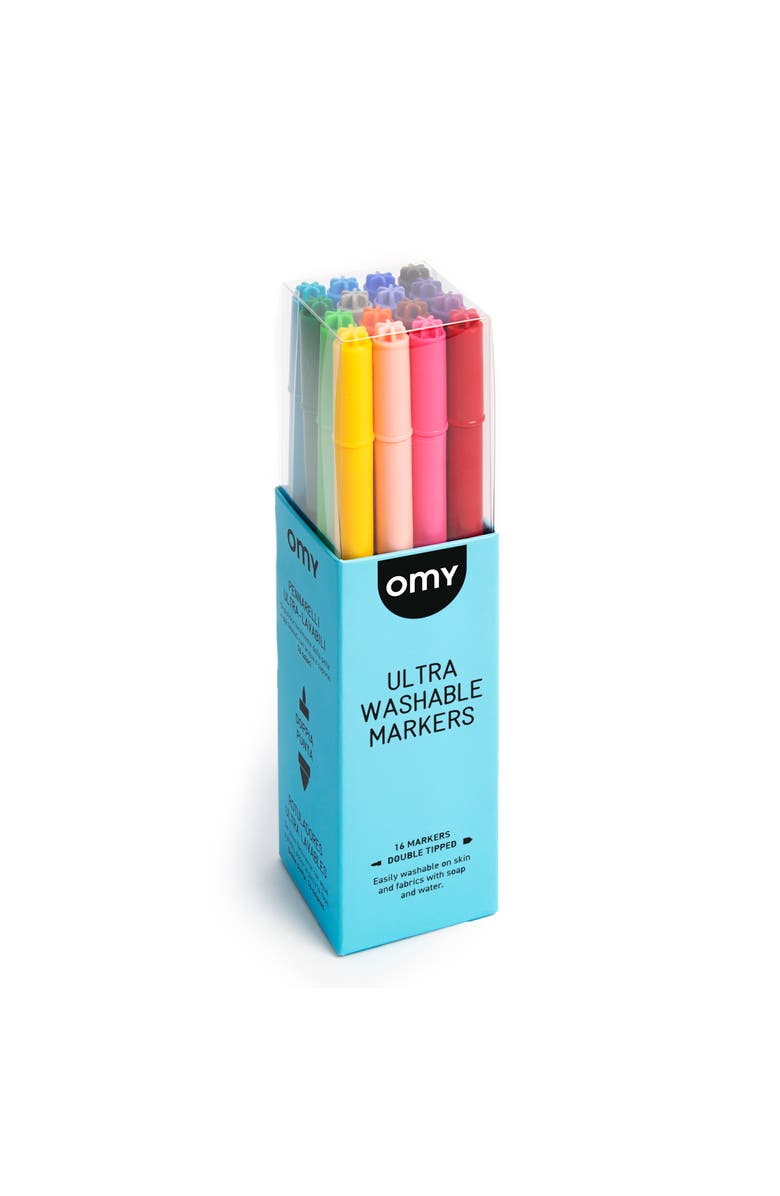 OMY 16 washable markers, Main, color, Blue