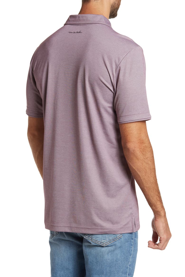 Excursion Knit Polo, Alternate, color, HEATHER WINETASTING