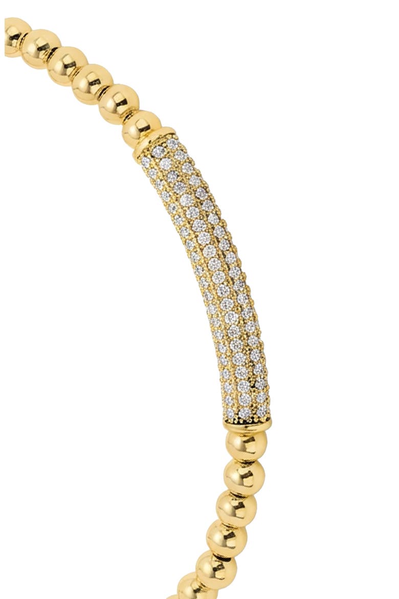 Modern Muse Beaded Cuff Bracelet, Alternate, color, GOLD