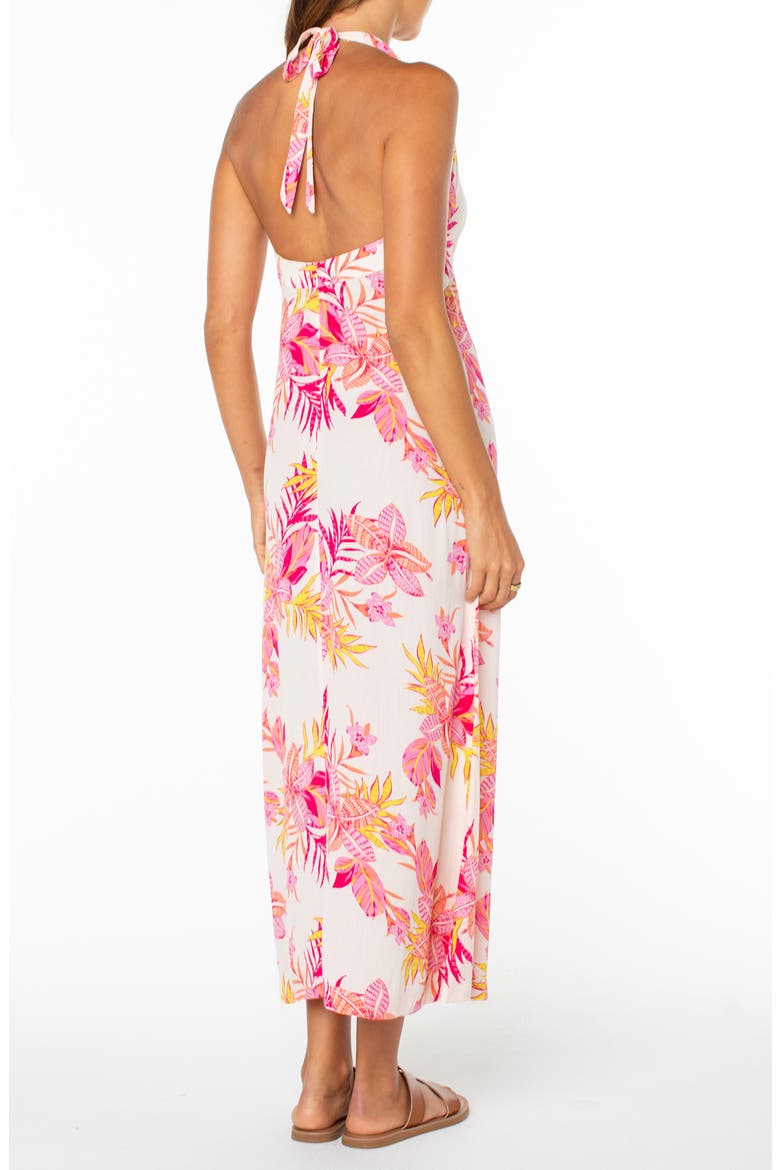Beach Day Floral Halter Maxi Dress, Alternate, color, DEW