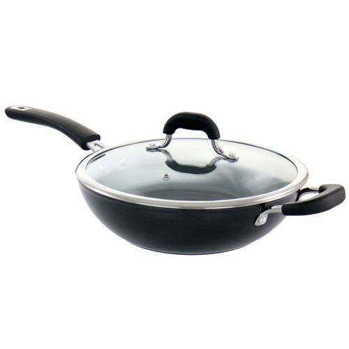Kenmore Arlington 11 Inch Nonstick Aluminum Wok Diamond In Black