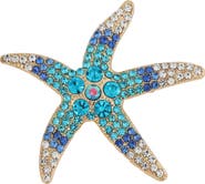Panacea Crystal Starfish Brooch