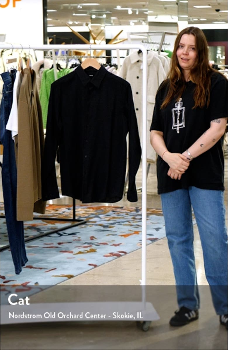 Irving Gingham Slim Fit Overdyed Gingham Button-Up Shirt, sales video thumbnail