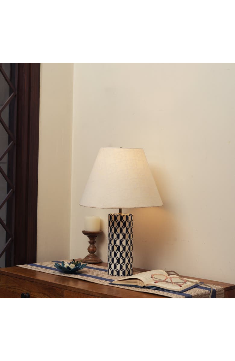Mela Artisans Geo Inlay Blue Table Lamp, Alternate, color, Blue