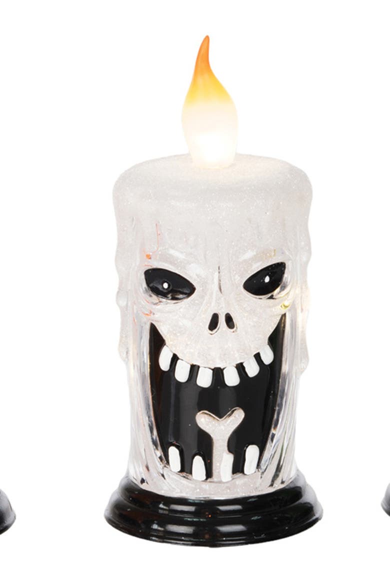 LED Halloween 5" Decorative Flameless Candles Assortment of 3, Alternate, color, Orange