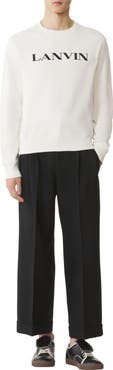 Lanvin Embroidered Cotton Sweatshirt