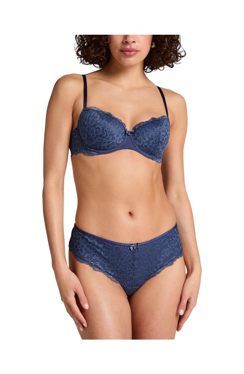 Hunkemöller Marine Brazilian Knickers, Alternate, color, Blue Indigo