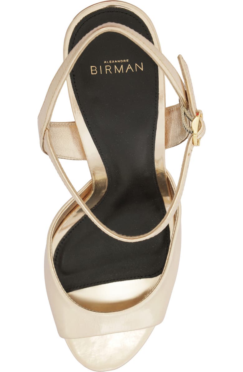 Alexandre Birman Amy Platform Sandal, Alternate, color, Golden