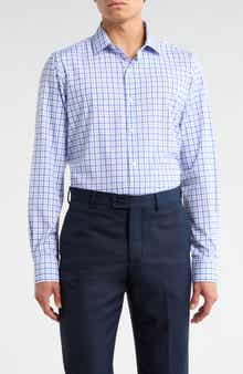 Nautica Slim Fit Check Print Dress Shirt