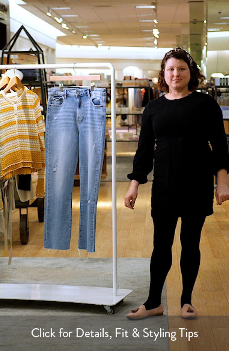 Raw Hem Ankle Cigarette Jeans, sales video thumbnail