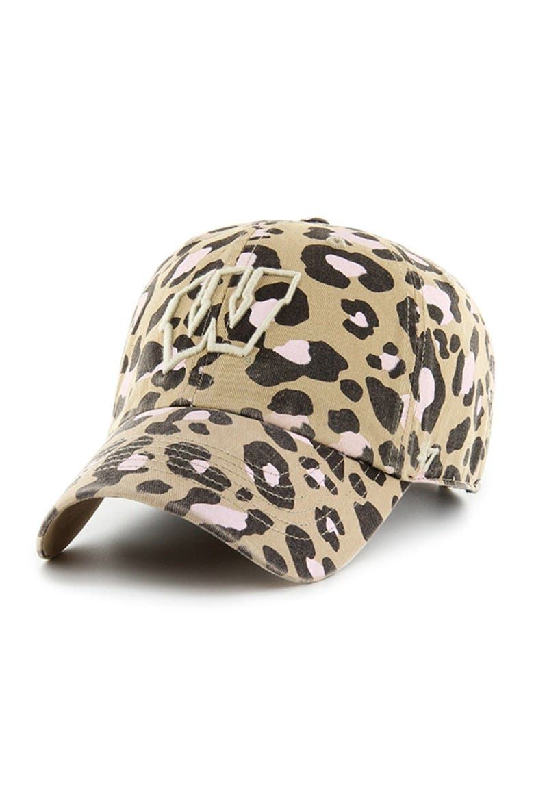 Women's '47 Khaki Wisconsin Badgers Bagheera Clean Up Adjustable Hat, Main, color, Khaki