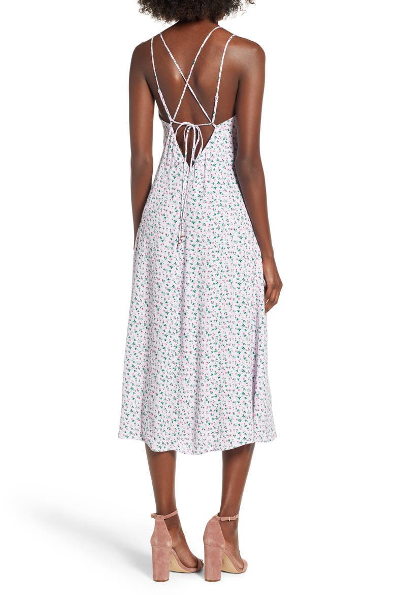 Wilder Midi Dress, Alternate, color, LILAC DITSY