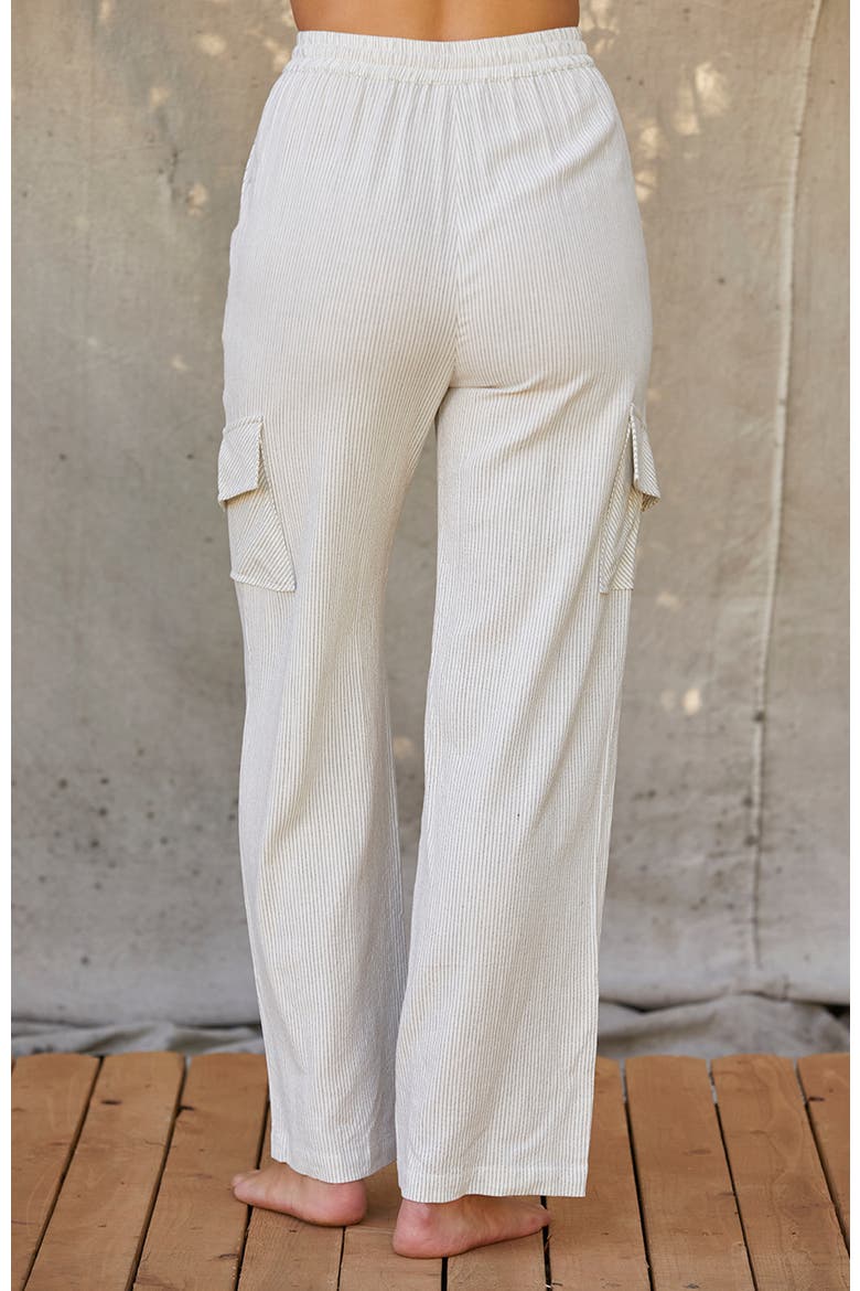 Pinstripe Pants, Alternate, color, White/Black