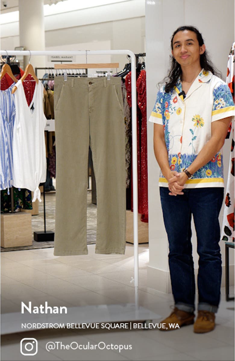 Caden Wide Leg Twill Pants, sales video thumbnail