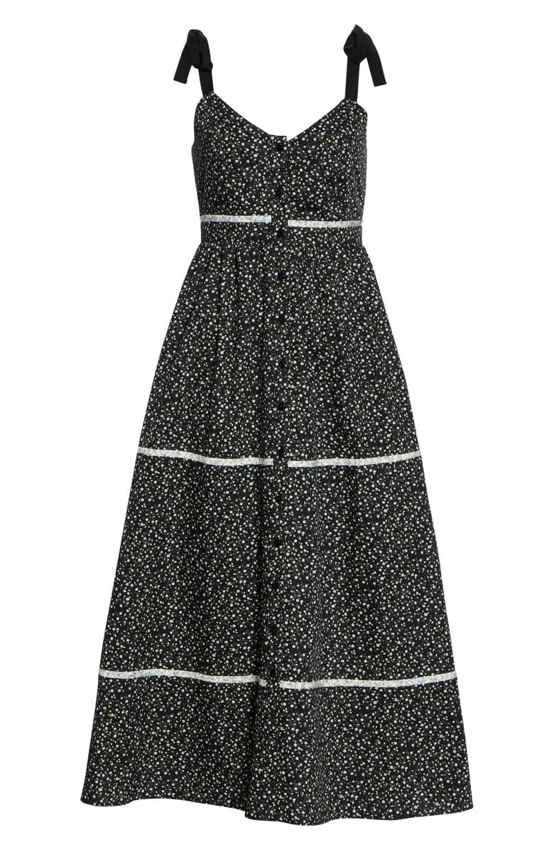 La Ligne Kate Floral Midi Sundress, Alternate, color, 