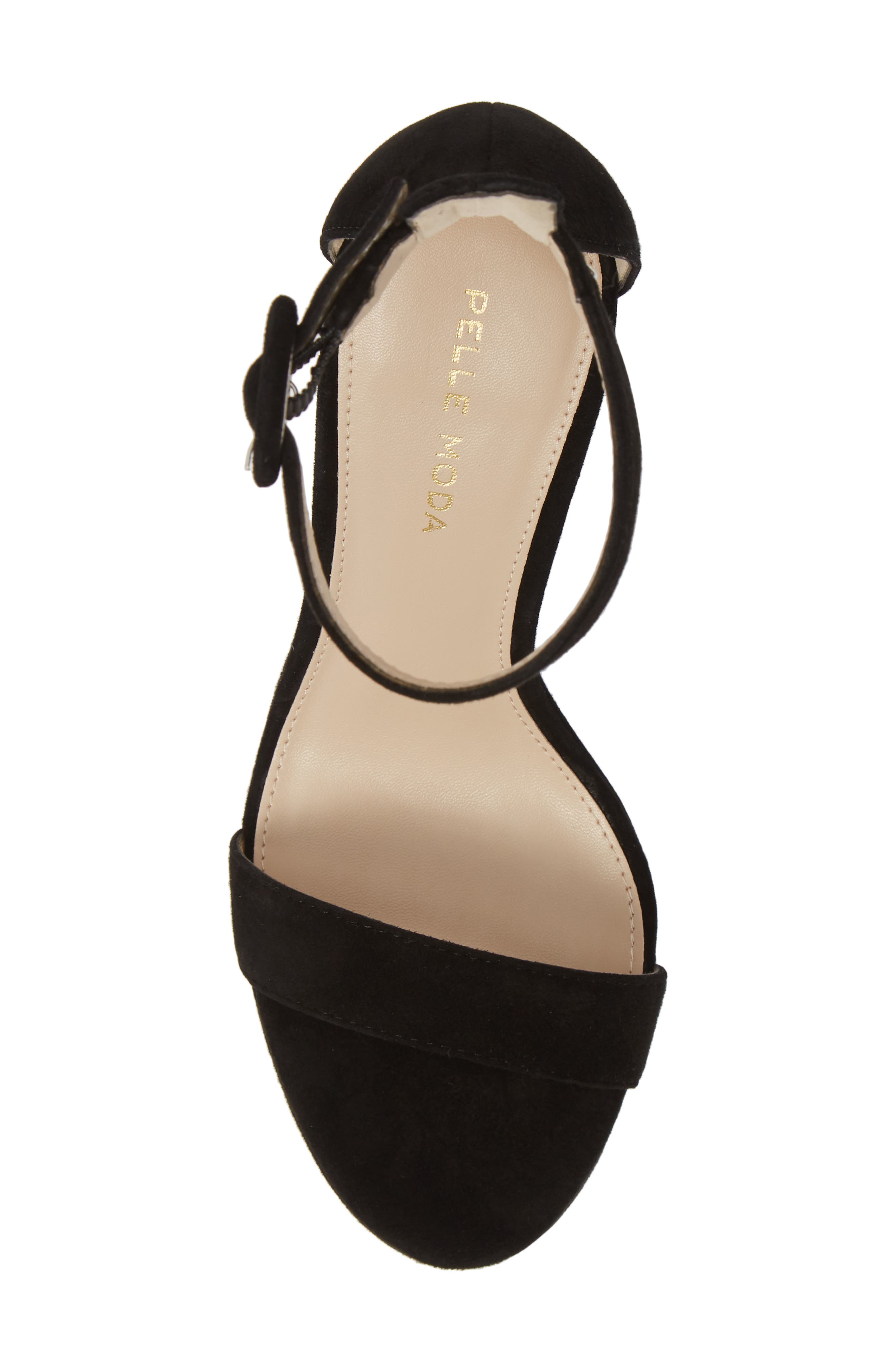 Nisha Wedge Sandal, Alternate, color, BLACK LEATHER