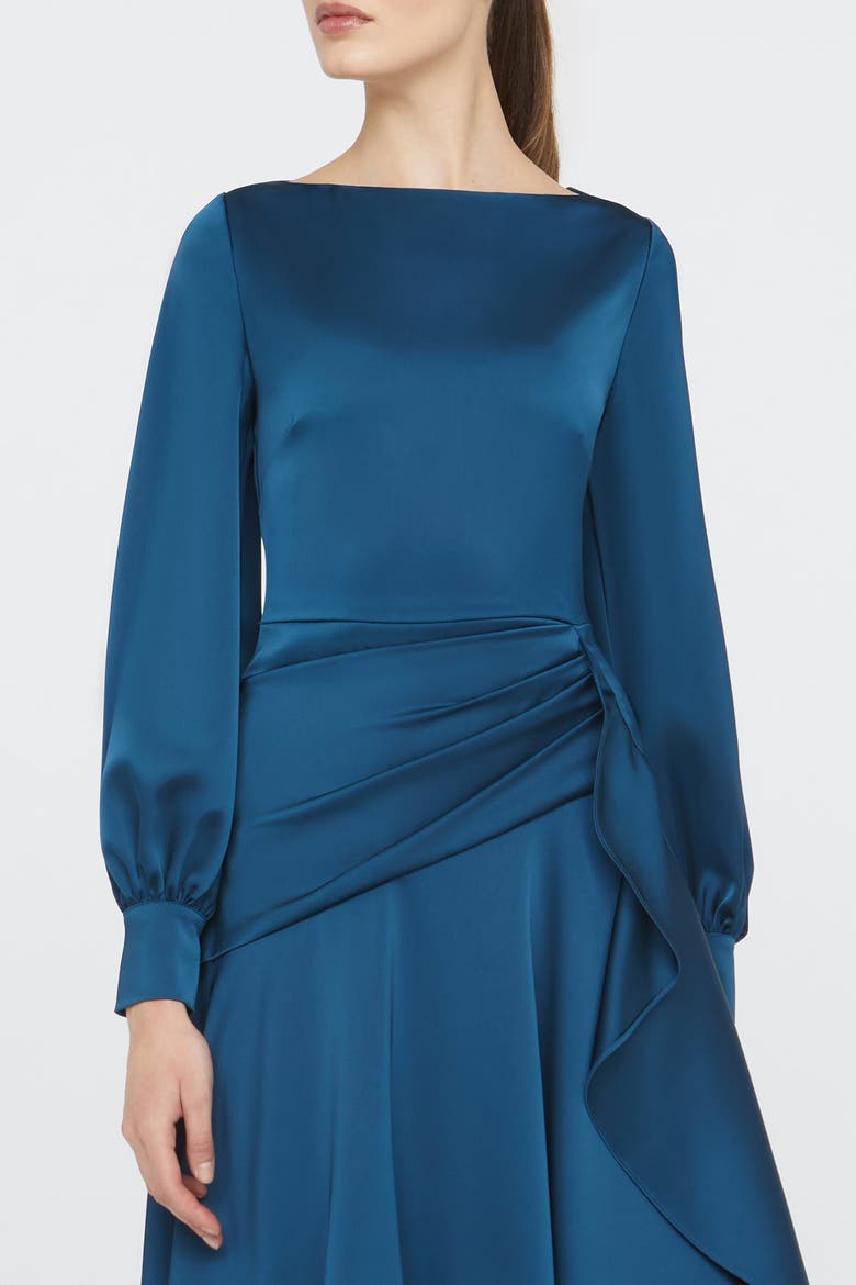 Florence Handkerchief Dress, Alternate, color, Poseidon