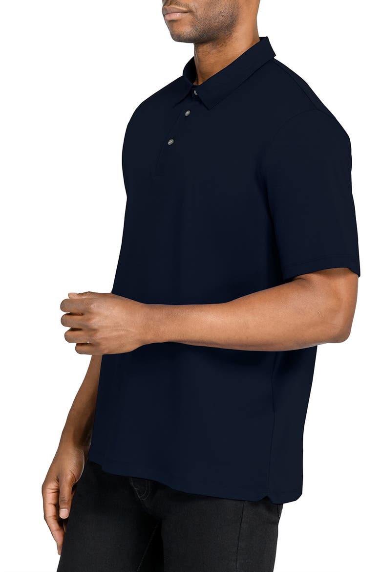 Solid Reworked Slim Fit Polo, Alternate, color, NAVY