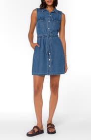 VELVET HEART Sleeveless Shirtdress
