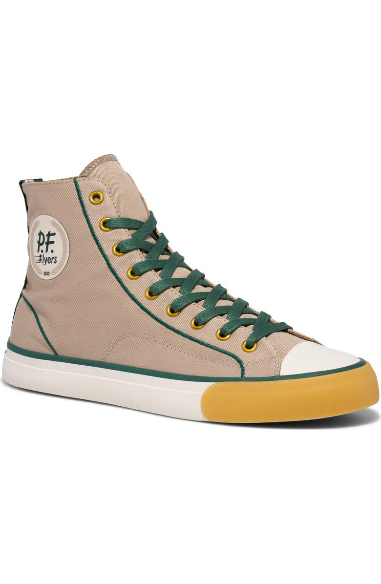 P.F. Flyers All-American Clubhouse High-Top Sneaker, Main, color, Gray-Green