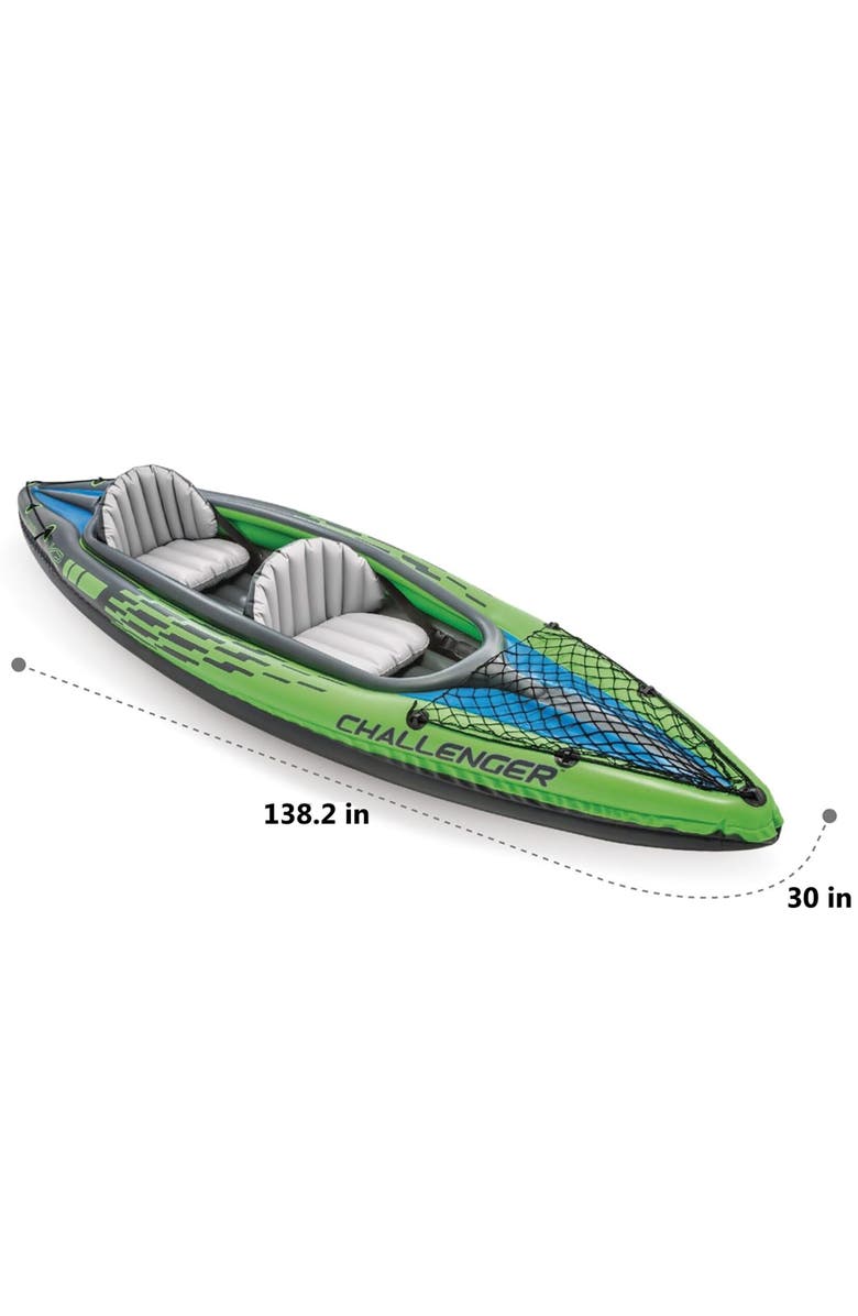 Intex Challenger K2, 2 Person 11.5 Foot Inflatable Kayak, Alternate, color, Multicolored